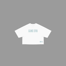 Load image into Gallery viewer, Game Svn “Pre game” oversized Women’s Cropped Tee “white”