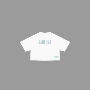 Game Svn “Pre game” oversized Women’s Cropped Tee “white”