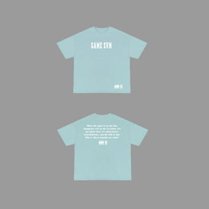 Game Svn “Pre game” oversized Tee “Pastel blue”